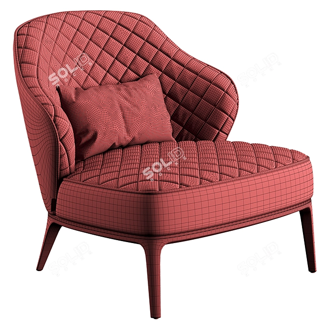 Modern and Stylish DION S Armchair 3D model image 6