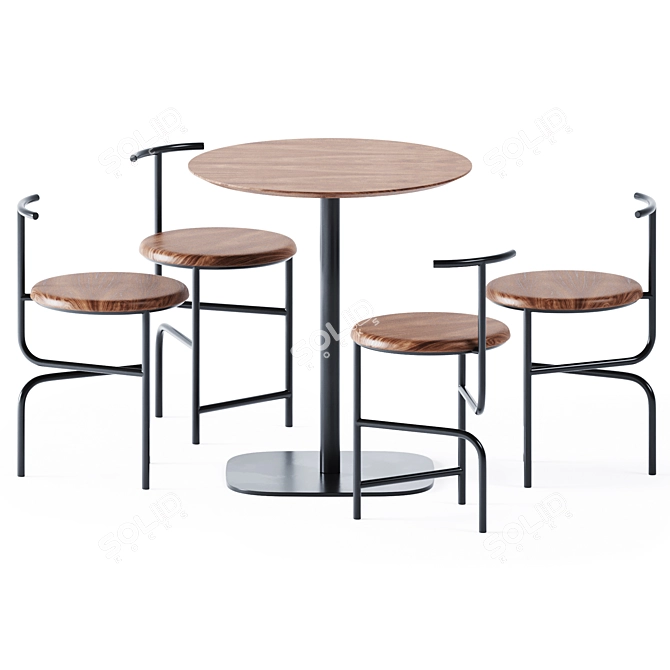 Stylish Round Table Vermu 3D model image 2