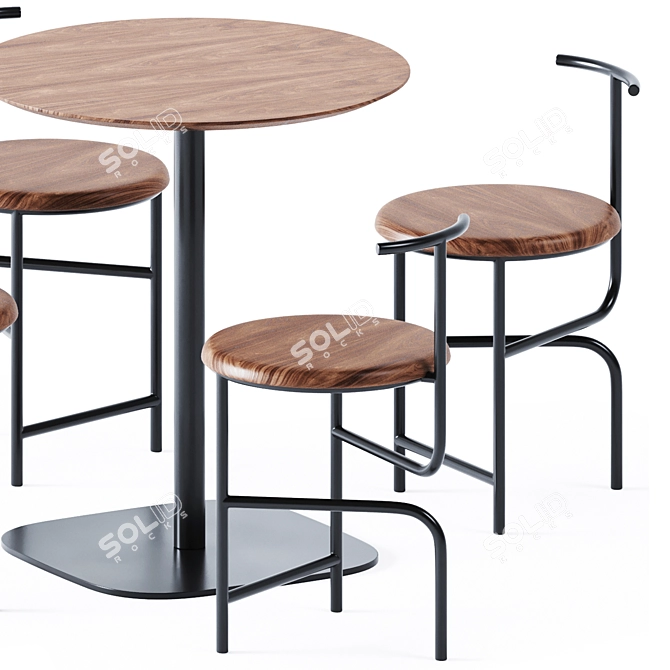 Stylish Round Table Vermu 3D model image 3