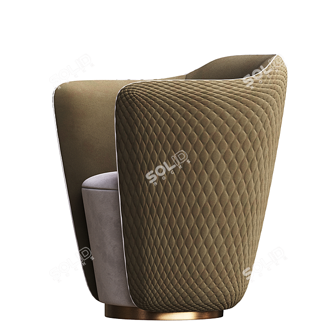 Sophisticated Audrey S Armchair 3D model image 4