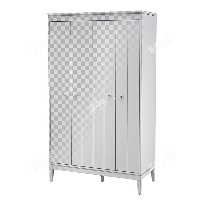 Modern IDANÄS Wardrobe 1210x590x2110mm 3D model image 5