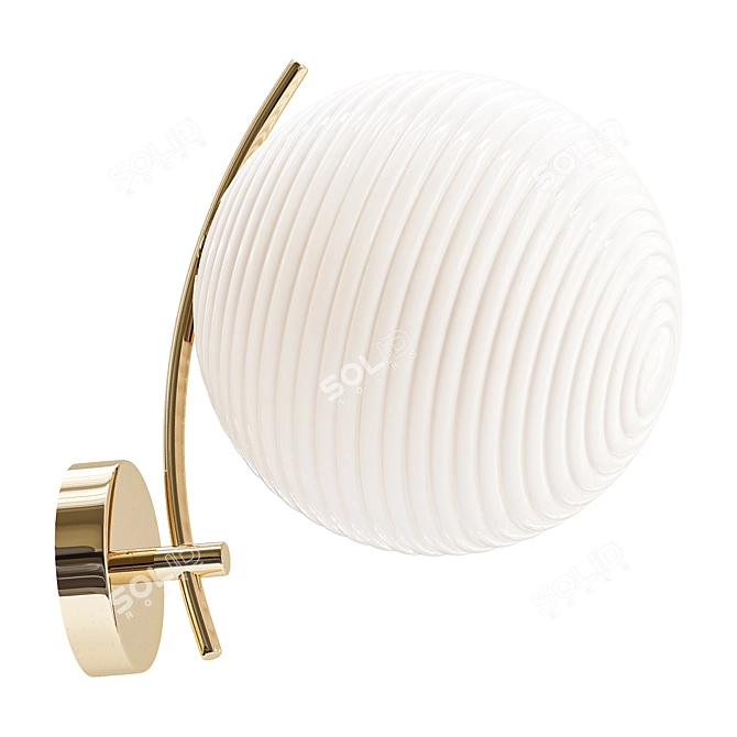 Cotton Wall Sconce by Deveno 3D model image 1