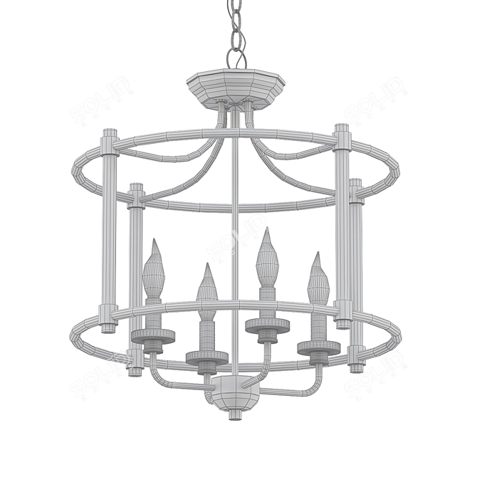 Elegant Convertible Lantern: LUSTRE 3D model image 2