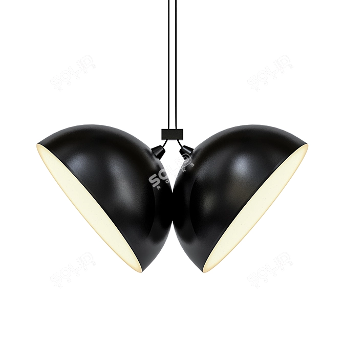  Adjustable LED Pendant Light by Milan Iluminacion 3D model image 1