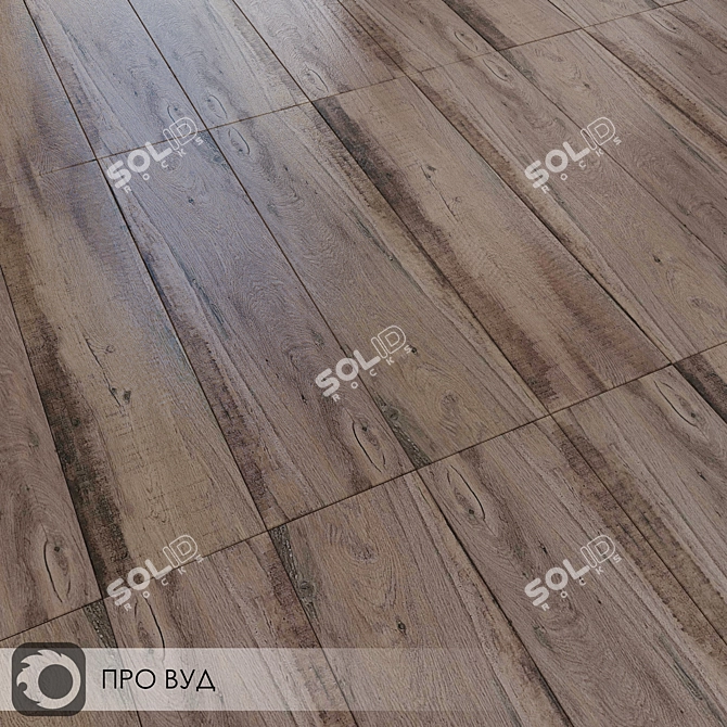 Pro Wood Beige Ceramic Tiles 3D model image 1