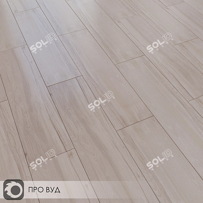 Pro Wood Beige Ceramic Tiles 3D model image 3