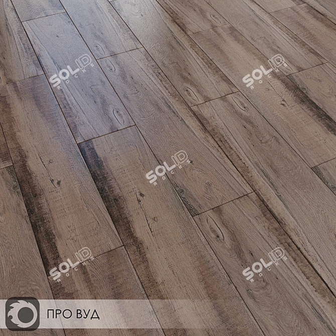 Pro Wood Beige Ceramic Tiles 3D model image 4