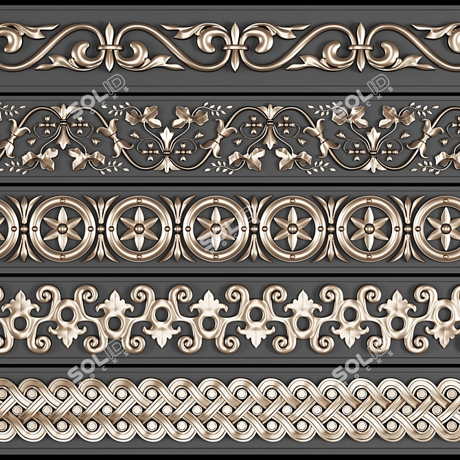 Trim Ornament Pack: Vol-04 3D model image 1