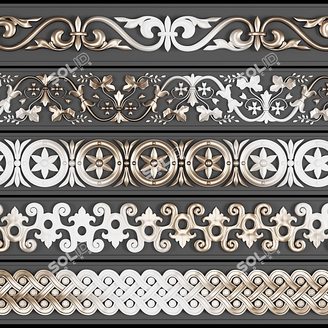 Trim Ornament Pack: Vol-04 3D model image 2