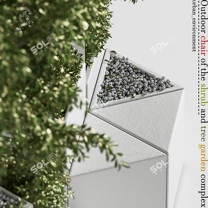 Shrub Garden Outdoor Chair 3D model image 3