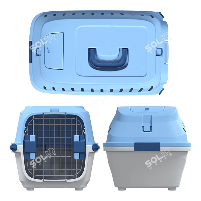 Pet Transporter: Stylish and Secure 3D model image 3