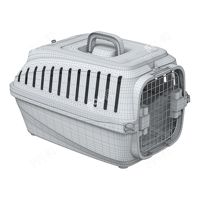 Pet Transporter: Stylish and Secure 3D model image 5