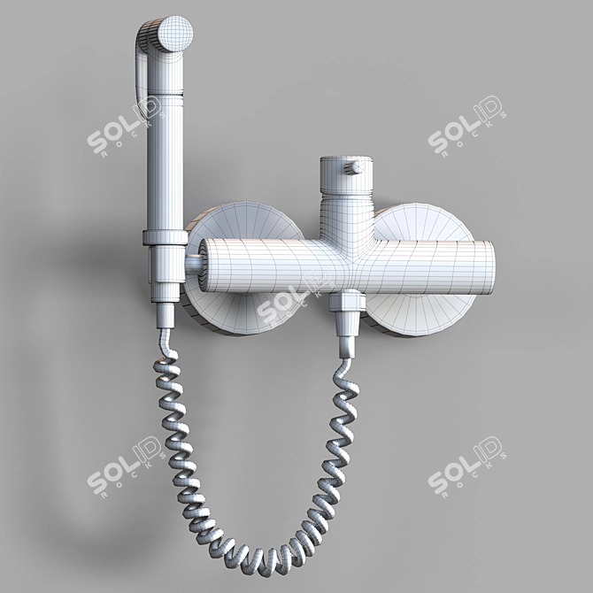 Hygienic Shower System with Microfaset GTR 3D model image 2