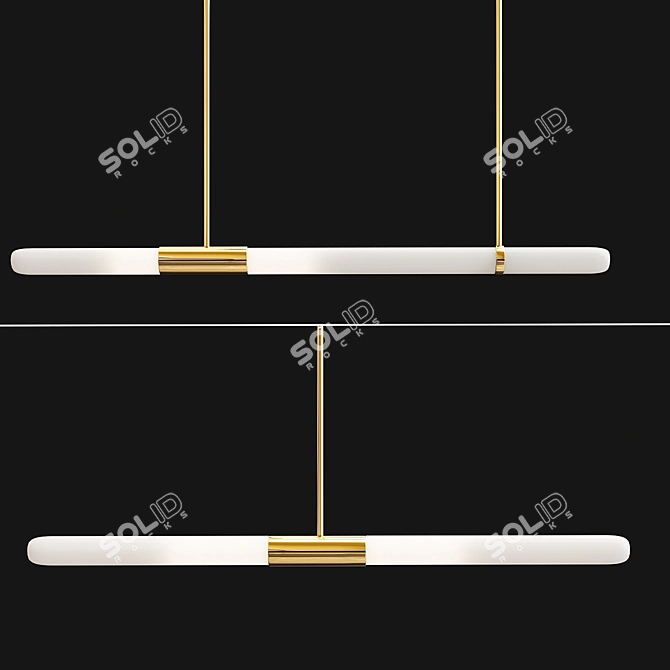 Elegant Solveig Pendant Light 3D model image 1