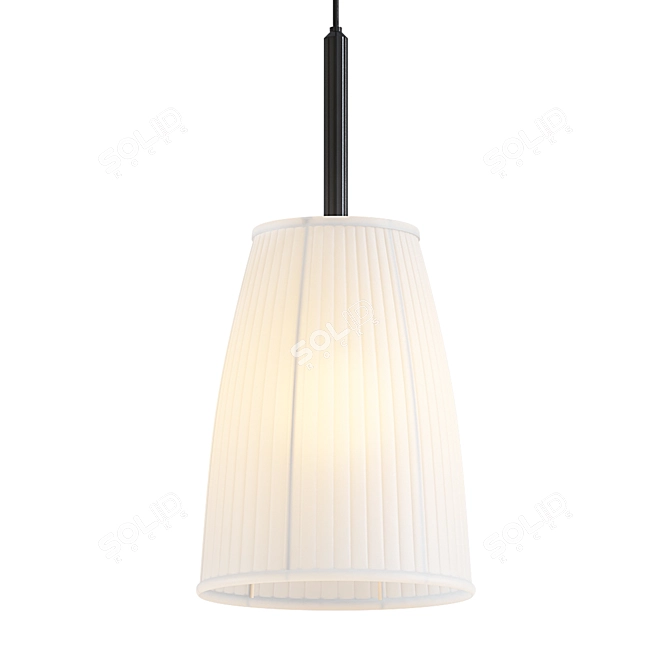 Sleek Bronze Pendant Light 3D model image 1