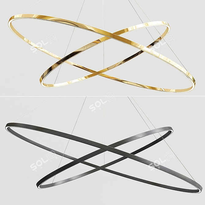 Infinity Pendant Mega Ring Light 3D model image 1