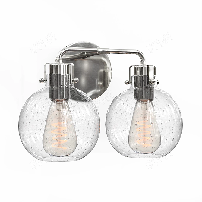 Elegant Clara Wall Sconce by Sean Lavin 3D model image 2