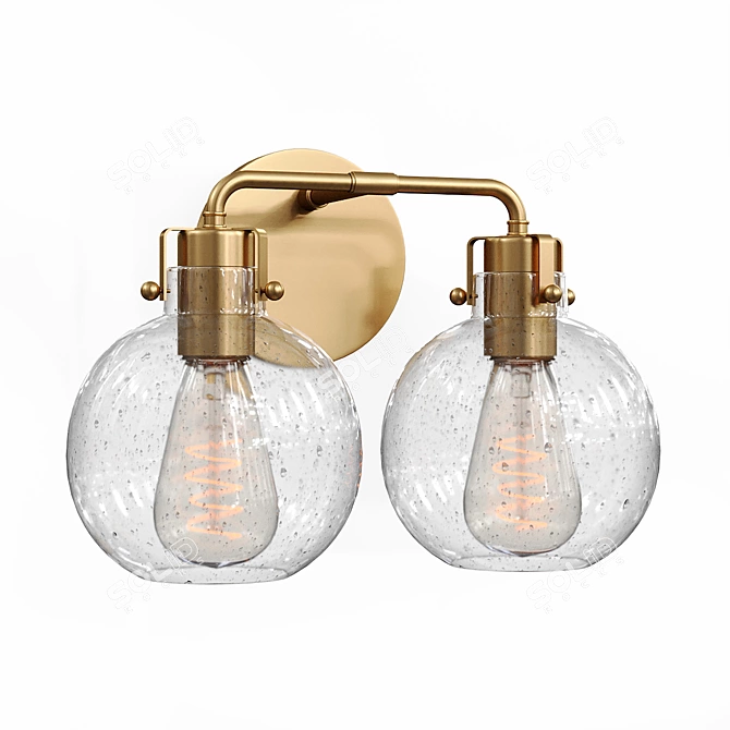 Elegant Clara Wall Sconce by Sean Lavin 3D model image 3