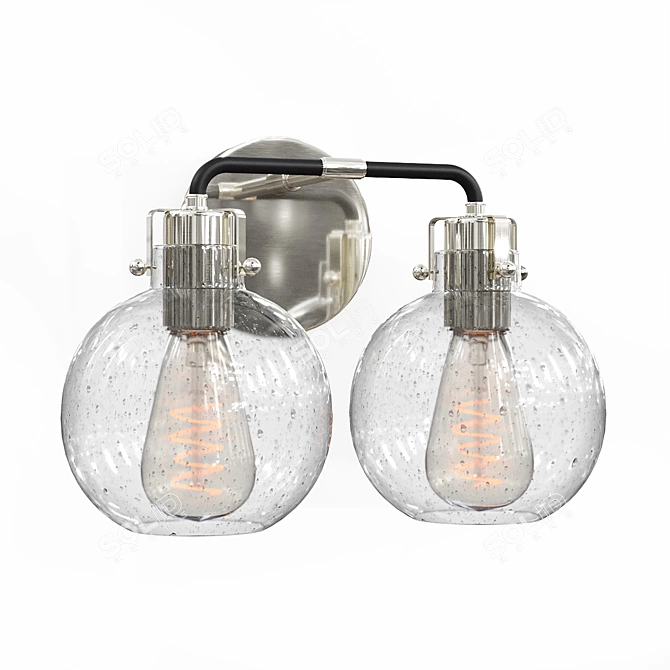 Elegant Clara Wall Sconce by Sean Lavin 3D model image 5