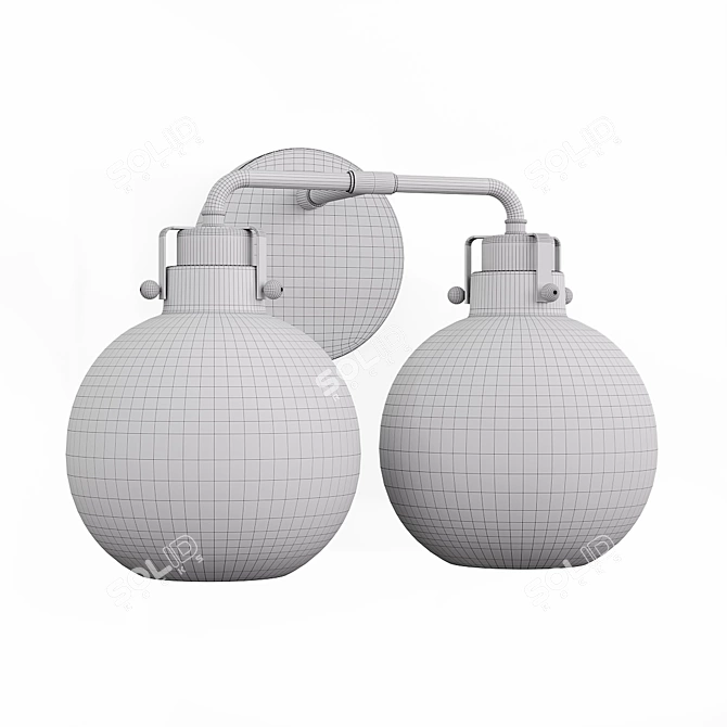 Elegant Clara Wall Sconce by Sean Lavin 3D model image 6