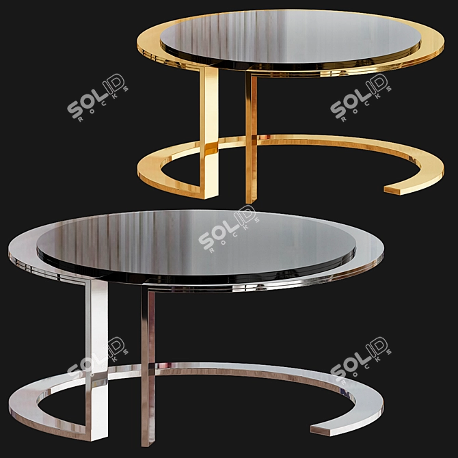 Modern Zen Center Table 3D model image 2