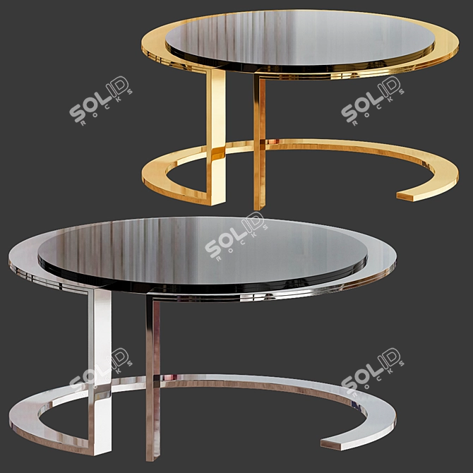 Modern Zen Center Table 3D model image 3