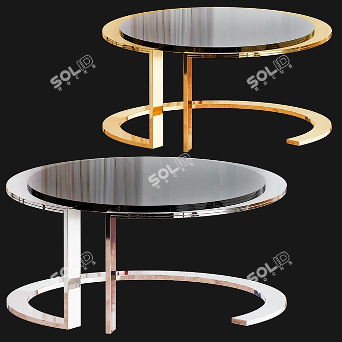 Modern Zen Center Table 3D model image 5