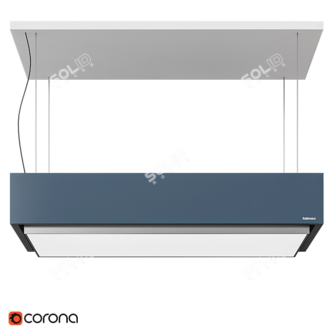 LEVANTE Island Kitchen Extractor 3D model image 1