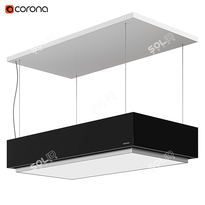 LEVANTE Island Kitchen Extractor 3D model image 2