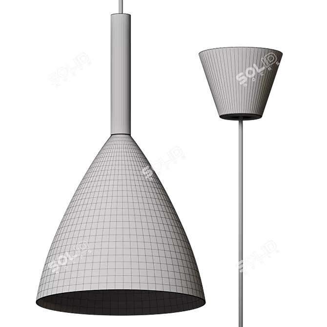 Minimalist Kitchen Pendant - 200mm 3D model image 1