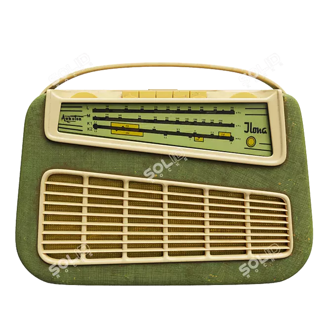 Vintage Radio: Aukoton Ilona 3D model image 1