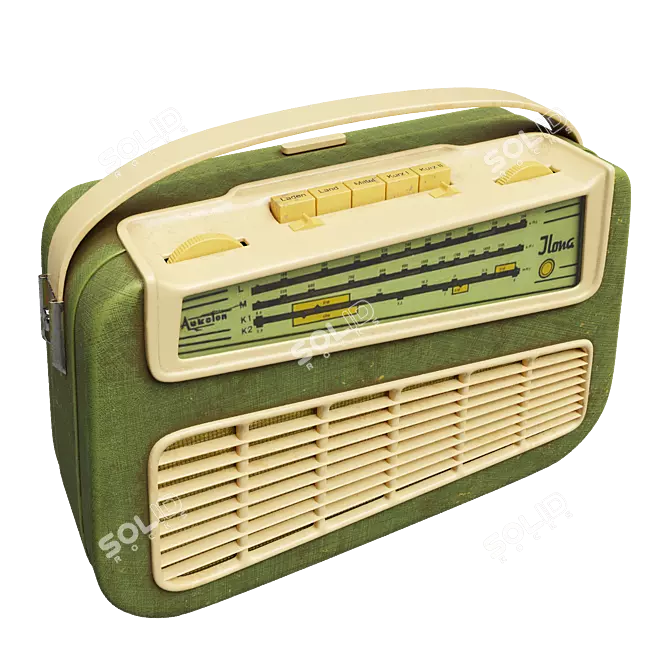 Vintage Radio: Aukoton Ilona 3D model image 2