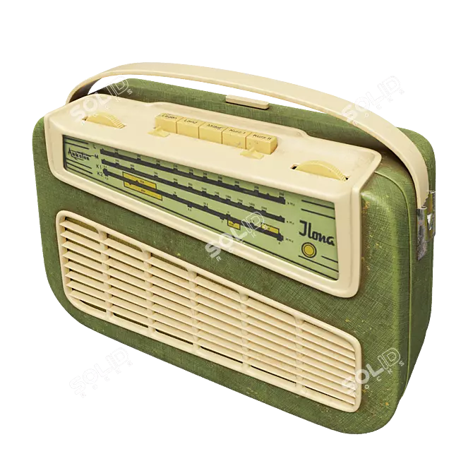 Vintage Radio: Aukoton Ilona 3D model image 3