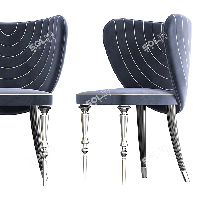 Modern Elvemobilya Chair: Stylish, Versatile, and Comfortable 3D model image 5