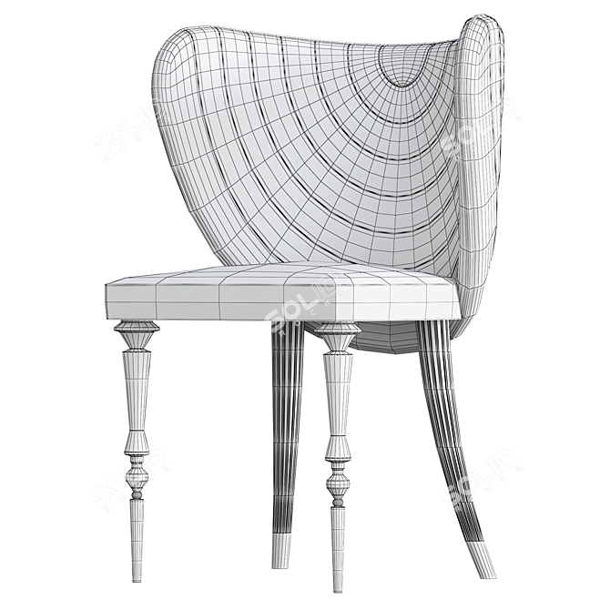 Modern Elvemobilya Chair: Stylish, Versatile, and Comfortable 3D model image 7
