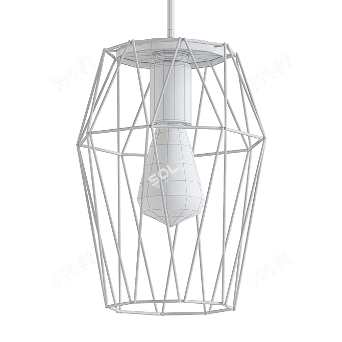 Wire Deco Mixed Pendant 3D model image 2