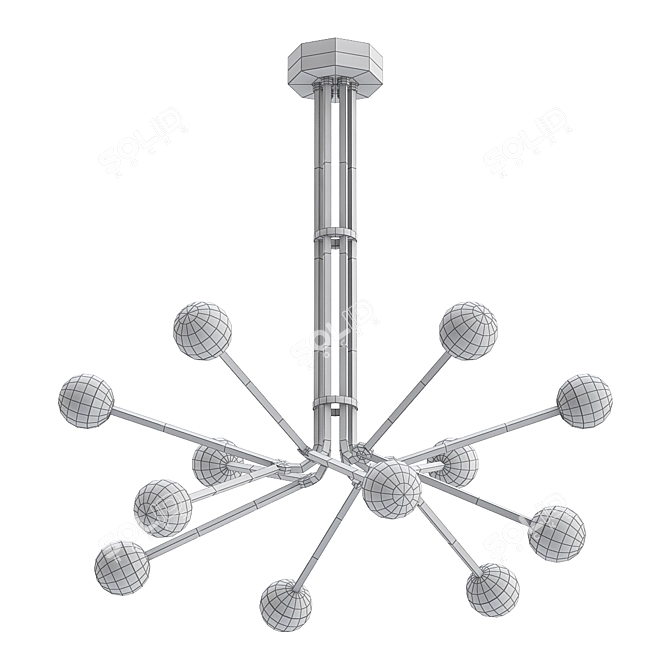 Bullarum Replica Pendant Light 3D model image 2