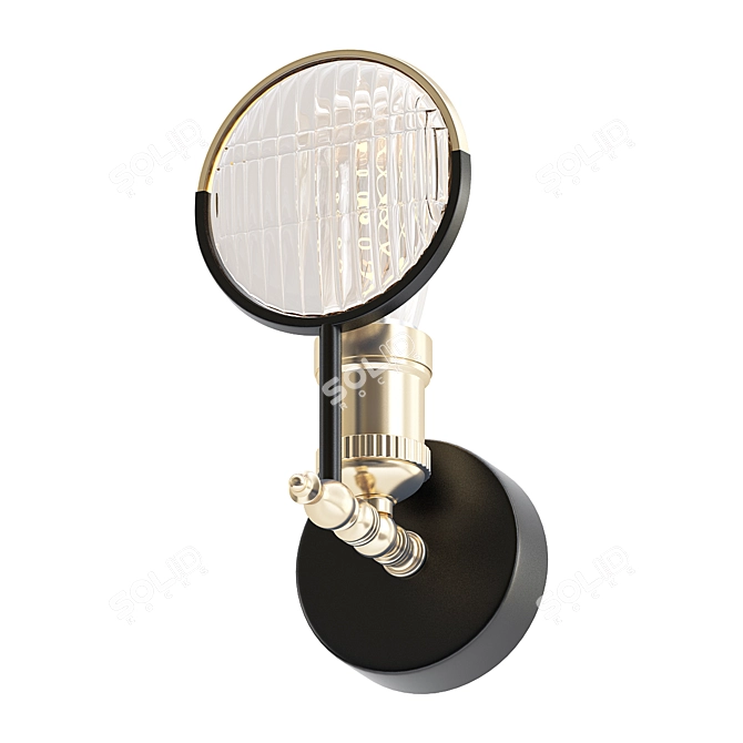 Sleek Huberman Wall Light 3D model image 1