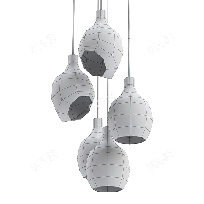 Elegant Design Lamps: LOVISA 3D model image 2