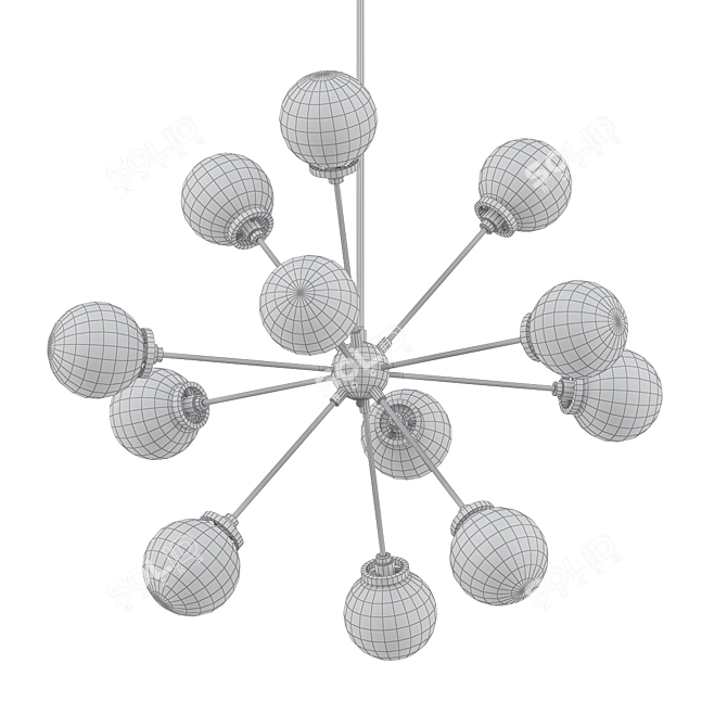Tova 12-Light Sputnik Chandelier 3D model image 2