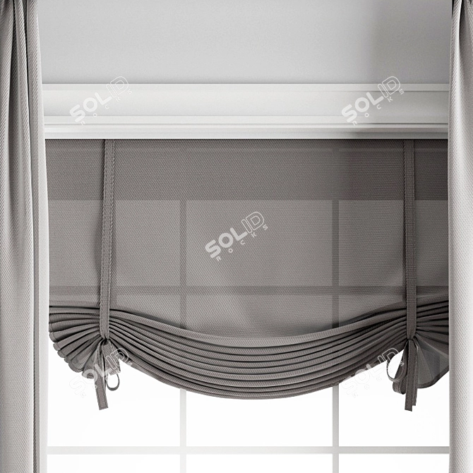 Premium Curtain | High-Quality Model 3D model image 2