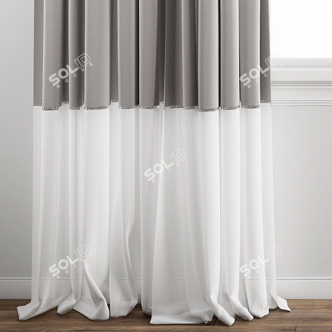 Premium Curtain | High-Quality Model 3D model image 4