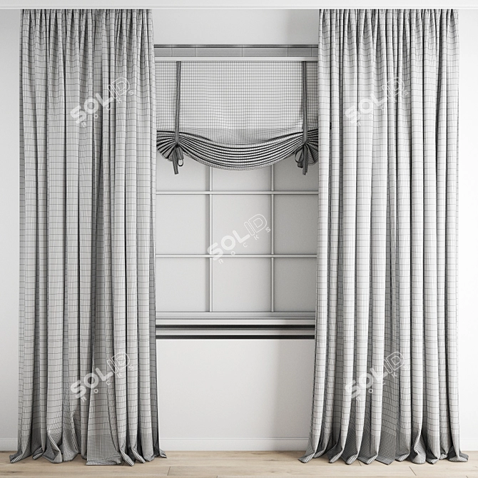 Premium Curtain | High-Quality Model 3D model image 5