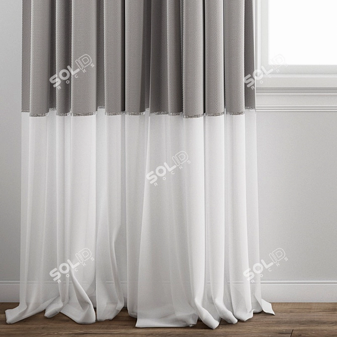 Premium Curtain | High-Quality Model 3D model image 11