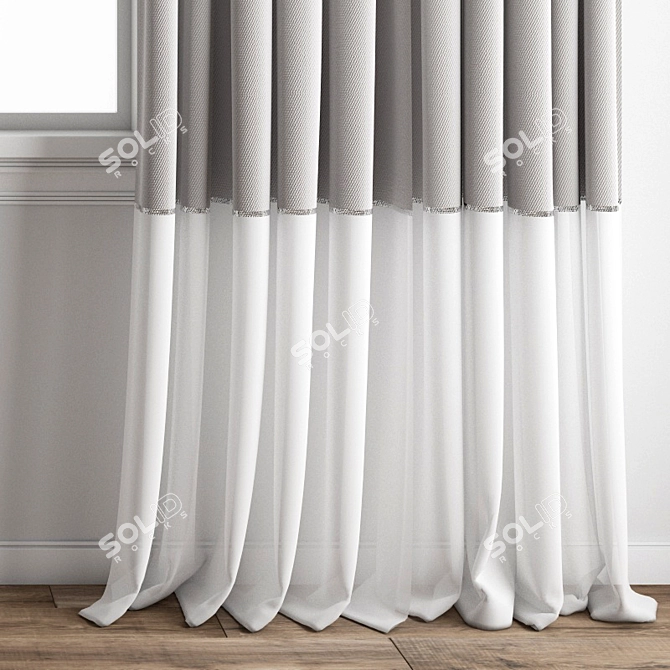 Premium Curtain | High-Quality Model 3D model image 12
