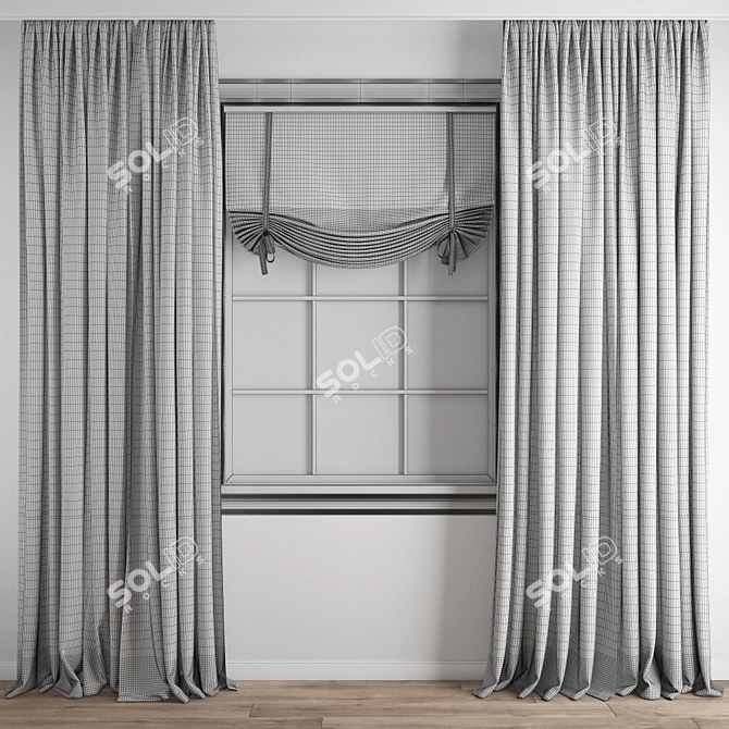 Premium Curtain | High-Quality Model 3D model image 13