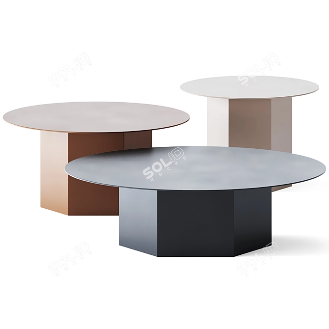 Gubi Epic Coffee Table: Modern and Stylish 3D model image 1