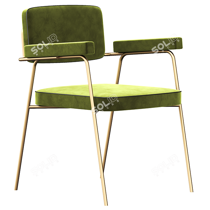 Elegant Artifort Moulin Chair 3D model image 1