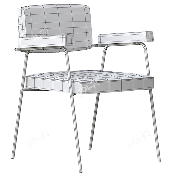 Elegant Artifort Moulin Chair 3D model image 4