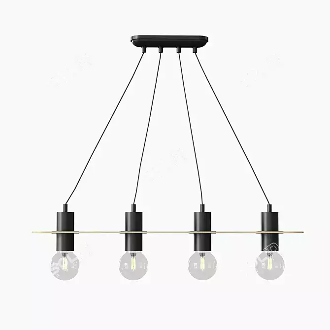 Modern LED Pendant Light - Aldex ALBA 940L 3D model image 2